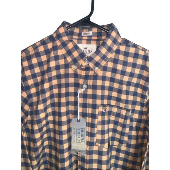 Hollister, Stretch, Button Front Shirt, Men’s, Size Large - Picture 5 of 7